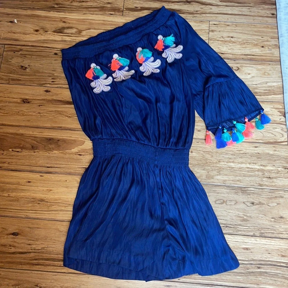 Lilly Pulitzer Amerie Romper with tassels - Picture 3 of 5